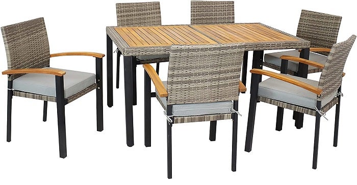 Sunnydaze Carlow Outdoor Dining Set