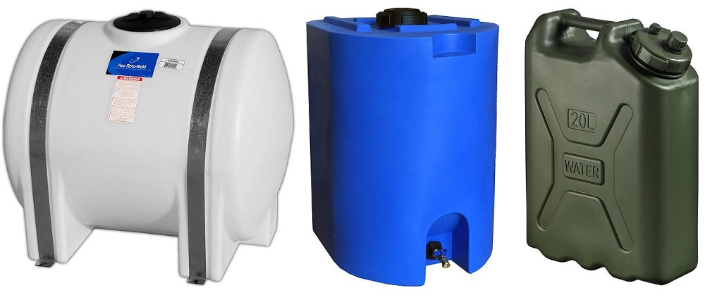 long term water storage containers